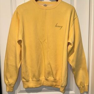 Brandy Melville Honey Yellow Crewneck Sweatshirt